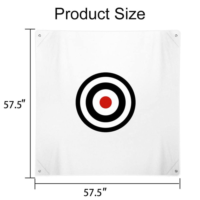 ASENVER 58" x 58" Golf Target Cloth - Hitting Practice Target for Indoor/Outdoor Training (White)