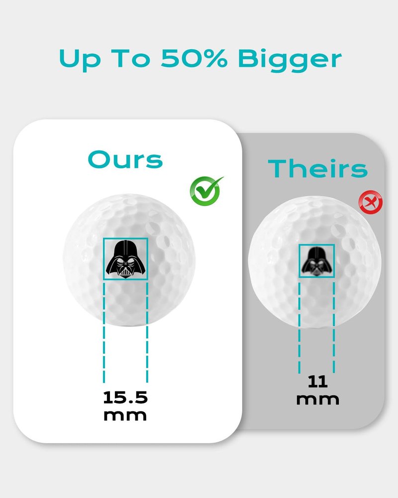 Giftspire Funny Golf Ball Stamp, Monogram Marker for Easy Identify & Reusable Personalized Golfball Stamper Marking Tool - Golf Accessories Christmas Stocking Stuffers Gift for Golfers Dad Women