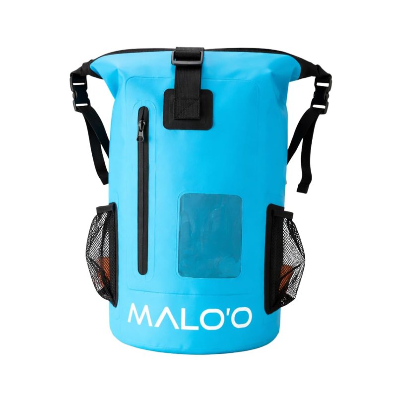 Malo’o 30L Waterproof Dry Bag Backpack – Roll Top Heavy Duty 500D PVC Dry Pack with Padded Straps, IPX6 Waterproof, Keeps Gear Dry for Kayaking, Fishing, Beach, Camping & Travel