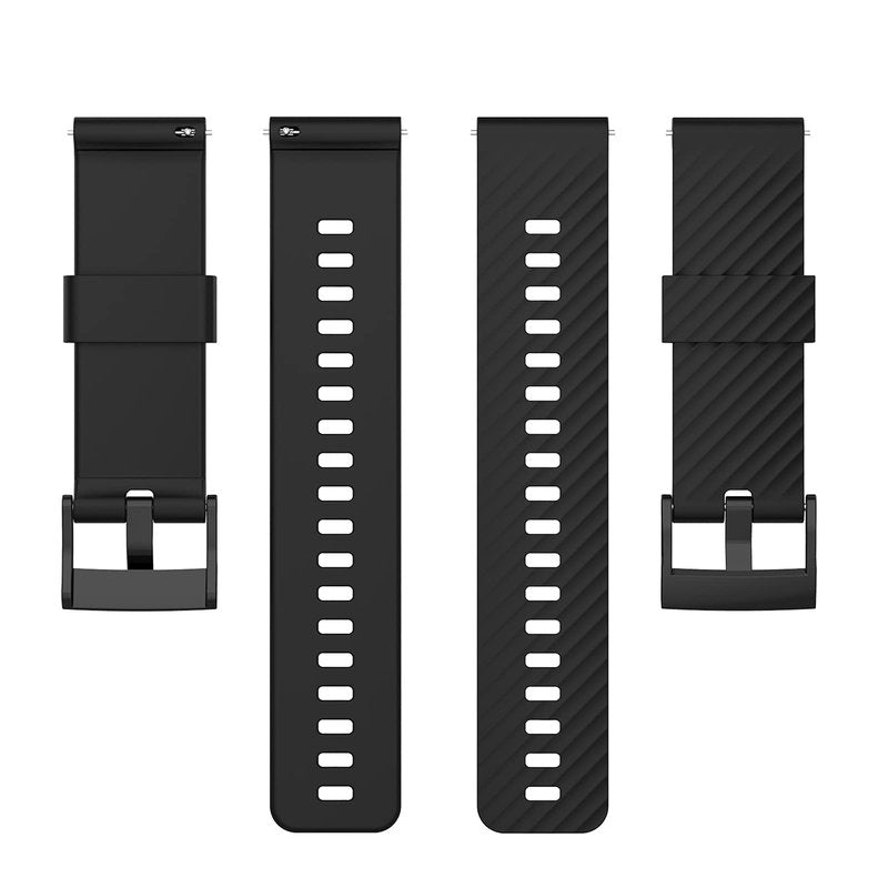 MOTONG for Suunto 7 Replacement Band - Silicone Replacement Wrist Band Strap For Suunto 7/9/9 Baro / D5(Silicone Black)