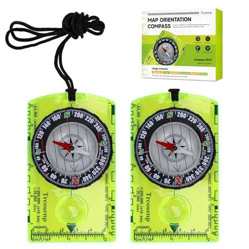Orienteering Compass, Hiking Survival Compas, Compasses Kids for Magnetic Camping Backpacking, Compas Small Mini Stuff