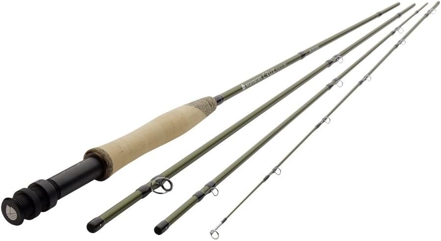 Redington Crux Fly Fishing Rod - 4-Piece Design with Tube & Angled Key Grip for Enhanced Line Speed