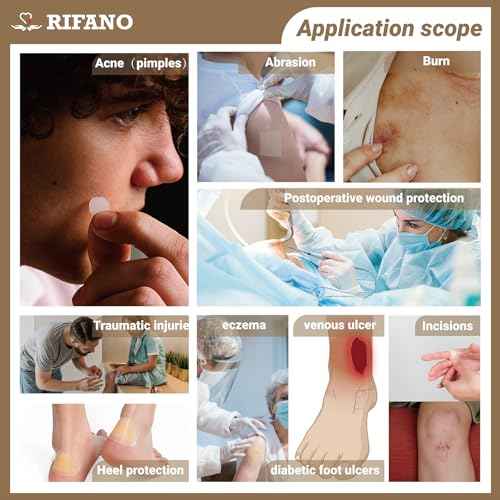 RIFANO Medical Hydrocolloid Tape Roll, Cut-to-Size, 2in*10ft, 19.7mil/ 0.5mm Thickness, Extra Large Hydrocolloid Patch Bandages with Self-Adhesive, Ultra Absorbent, Flexible & Waterproof