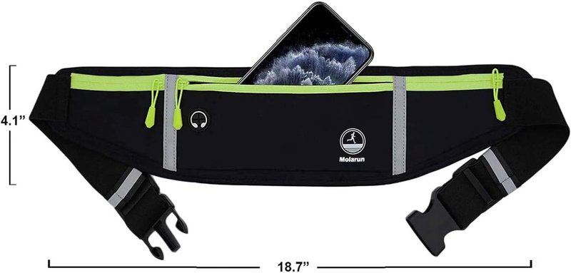 Slim Running Belt Fanny Pack - Lightweight Jogging Waist Pack for Phone & Essentials | Unisex Design