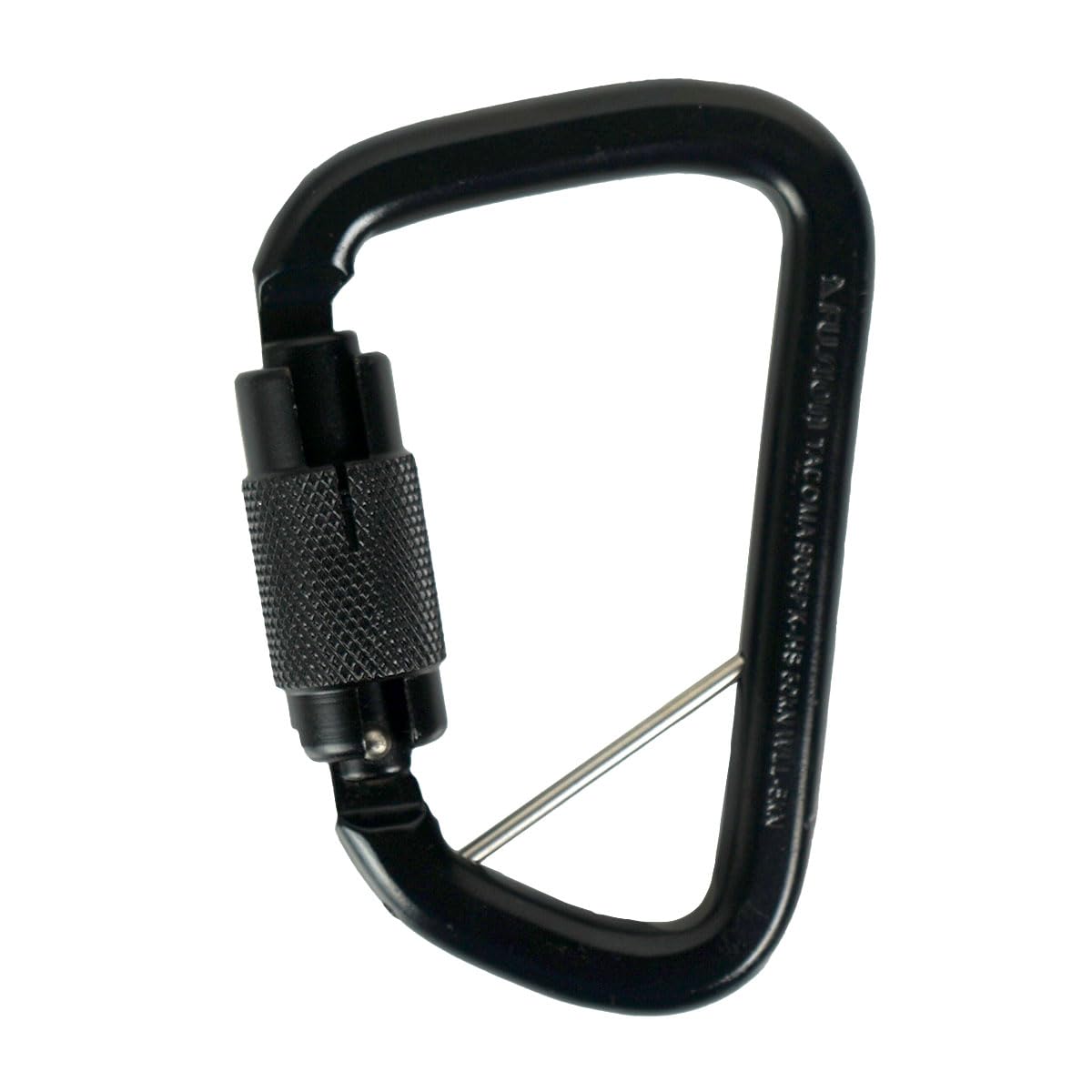Fusion Climb Tacoma High Strength Auto-Lock Black Steel Carabiner Clip 50kN for Heavy Duty, Construction, Roofing, Climbing, Camping, hammonk UIAA