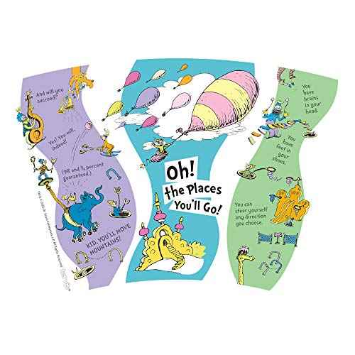 Tervis Dr. Seuss - Oh the Places You'll Go Quote Made in USA Double Walled Insulated Tumbler Travel Cup Keeps Drinks Cold & Hot, 24oz, Classic
