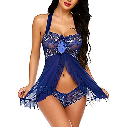 Generic women's exotic lingerie setsLace Lingerie for Women Front Closure for Sex Babyboll for Sex Naughty See Through Teddy Pajamas Cute Honeymoon Nightwear, 3X-Large