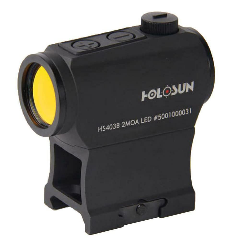 HOLOSUN HS403B Micro Red Dot Sight (2 MOA) with AR Riser