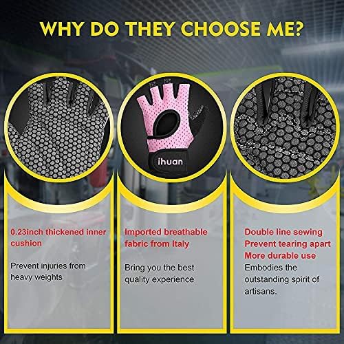 Breathable Weight Lifting Gym Gloves - Fingerless Wrist Support for Enhanced Grip | Ideal for Training, Rowing & Pull-Ups