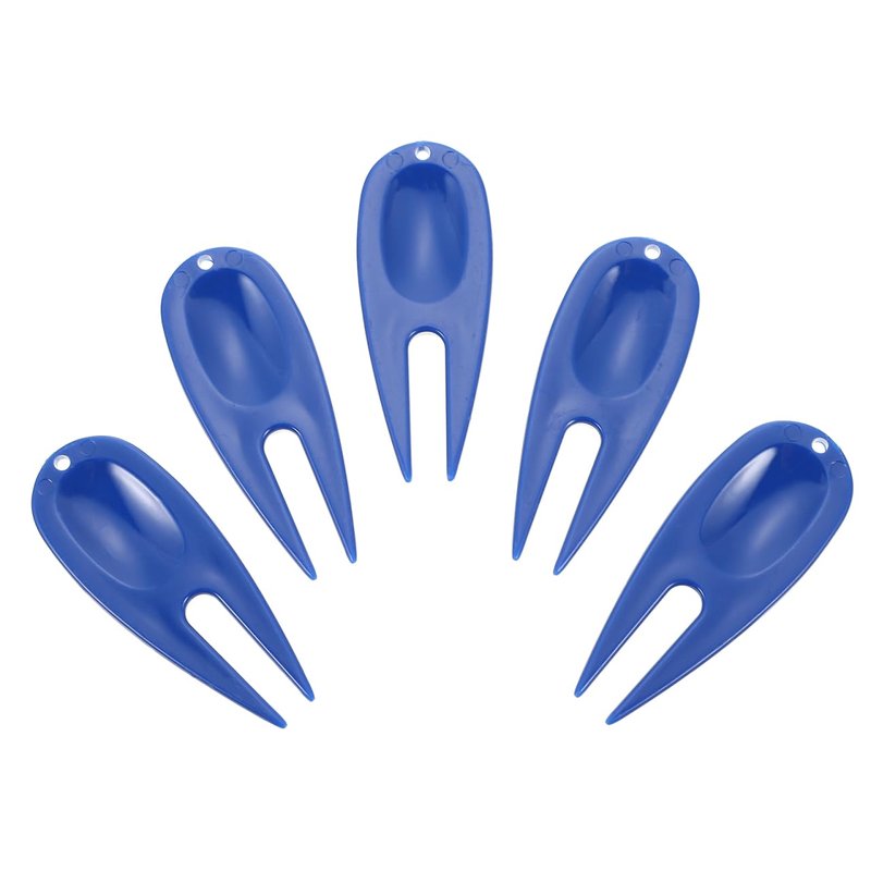 VANZACK 30pcs Golf Green Fork Plastic Golfs Divot Tool s Lawn Fixed Fork Outdoor s Plastic Blue Tool Outdoor s Divot ing Lawn ing