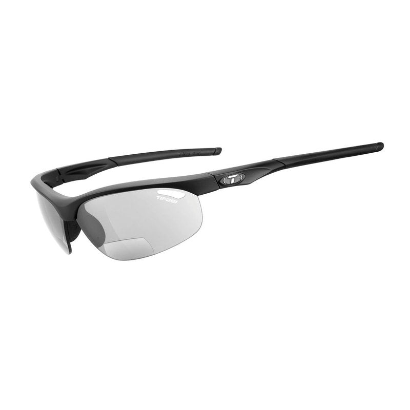 Tifosi Veloce Light Night Fototec Readers Sunglasses, Matte Black, +2.0
