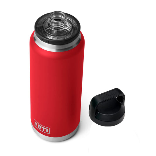 YETI Rambler 36 oz Bottle, Vacuum Insulated, Stainless Steel with Chug Cap, Rescue Red