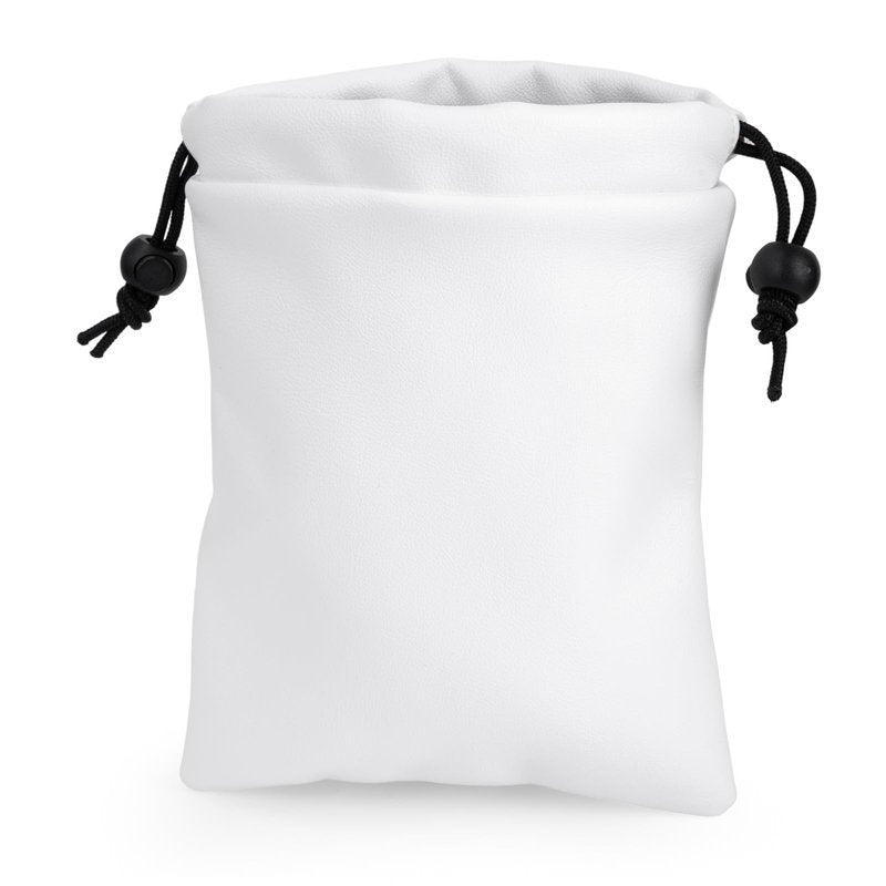 WTLJQQY Golf Valuables Pouch PU Leather Tee Pouch Ball Bag with Drawstrings Portable Golf Accessories