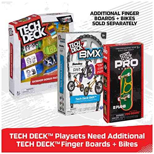 TECH DECK, Speedway Hop, X-Connect Park Creator, Customizable and Buildable Ramp Set with Exclusive Fingerboard, Kids Toy for Ages 6 and up