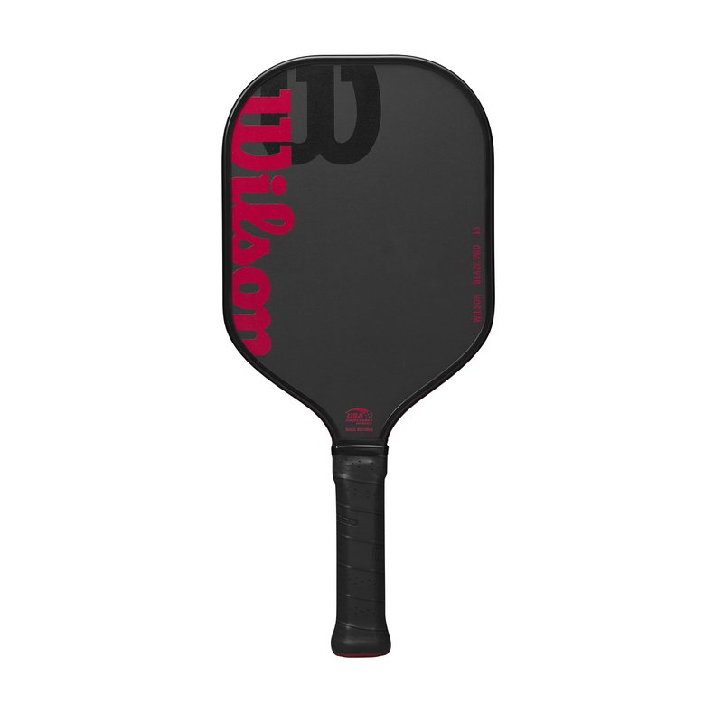 WILSON Blaze Pro 13mm Pickleball Paddle - Grip Size 2-4 1/4", Black/Red