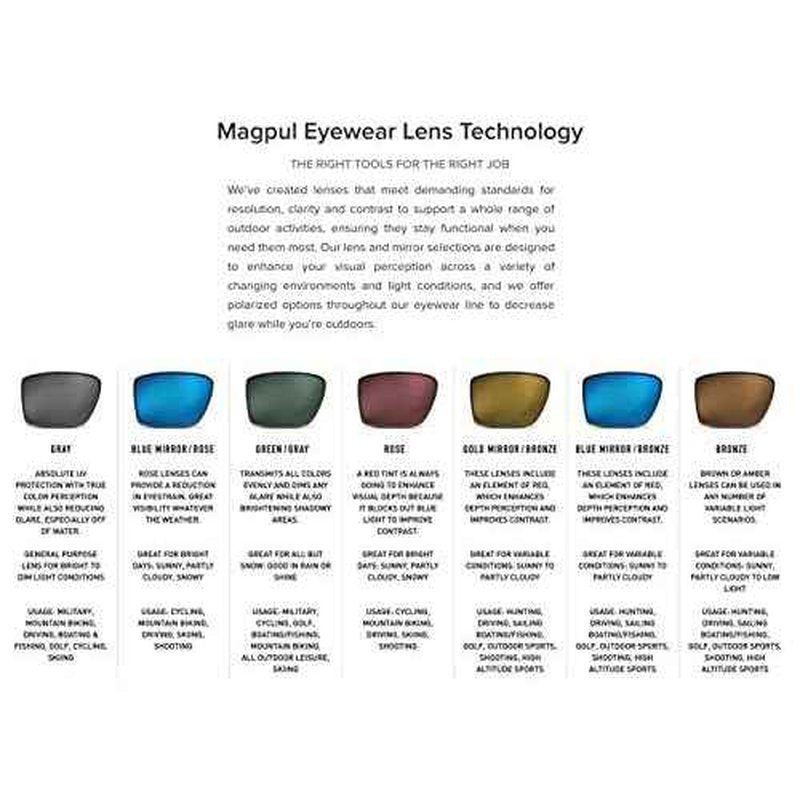 Magpul Explorer XL Sunglasses Tactical Ballistic Sports Eyewear Shooting Glasses for Men