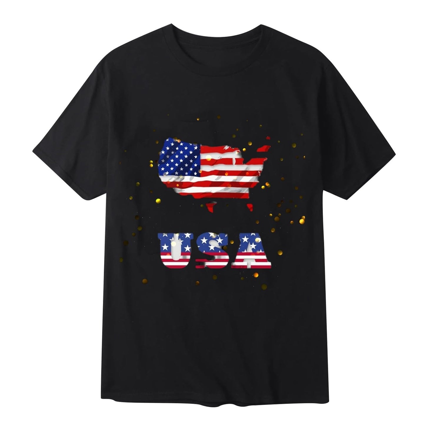 Deal of The Day Warehouse Clearance 4th of July 4th of July Mens T-Shirts Short Sleeve Crew Neck Shirts Casual Loose Fit Tops Athletic Quick Dry Active Tee Shirts