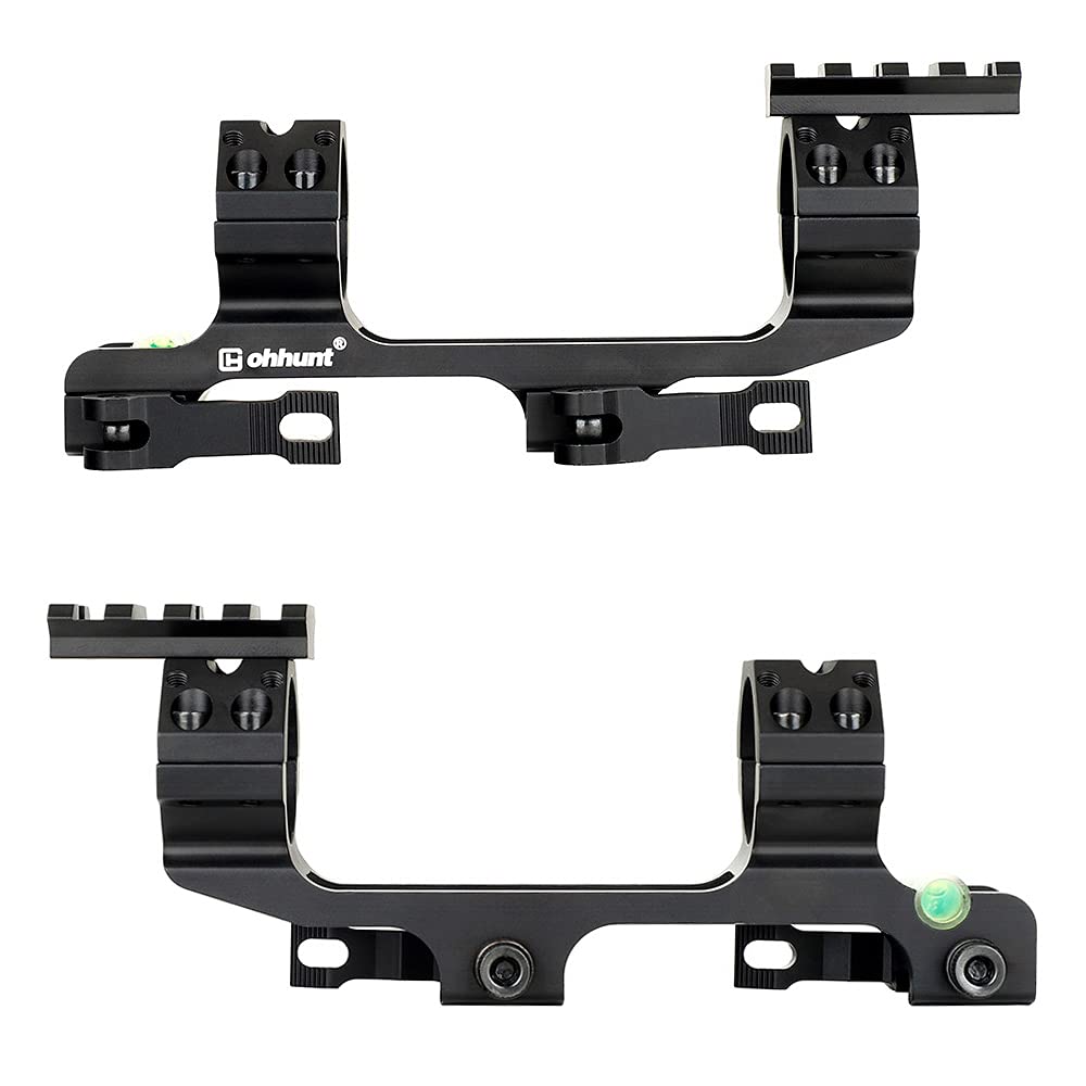 ohhunt Scope Mount 1 inch 30mm Picatinny Scope Mounts Rings QD Quick Release with Scope Level