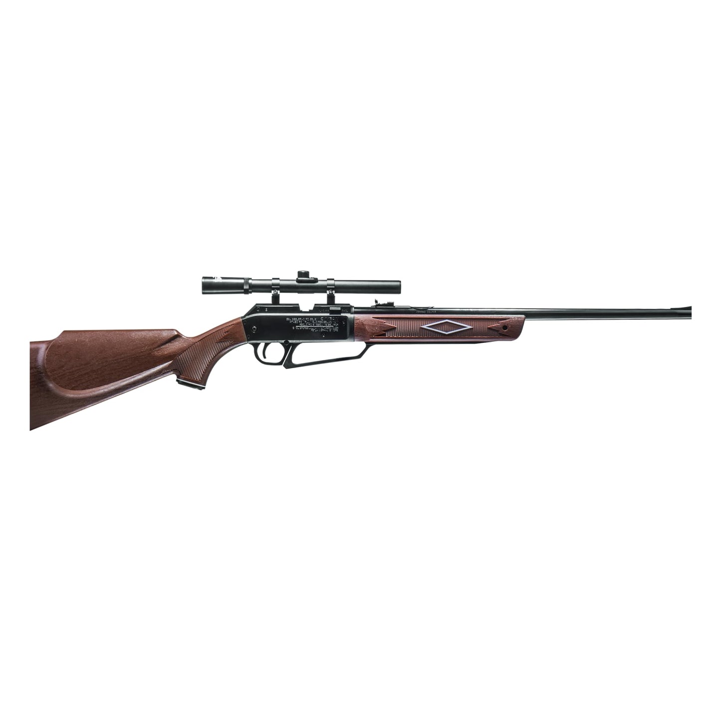 Daisy Powerline 880 Multi-Pump Pneumatic Air Rifle Kit with 4x15 Scope - .177 Caliber BB or Pellet Gun, 800 FPS.
