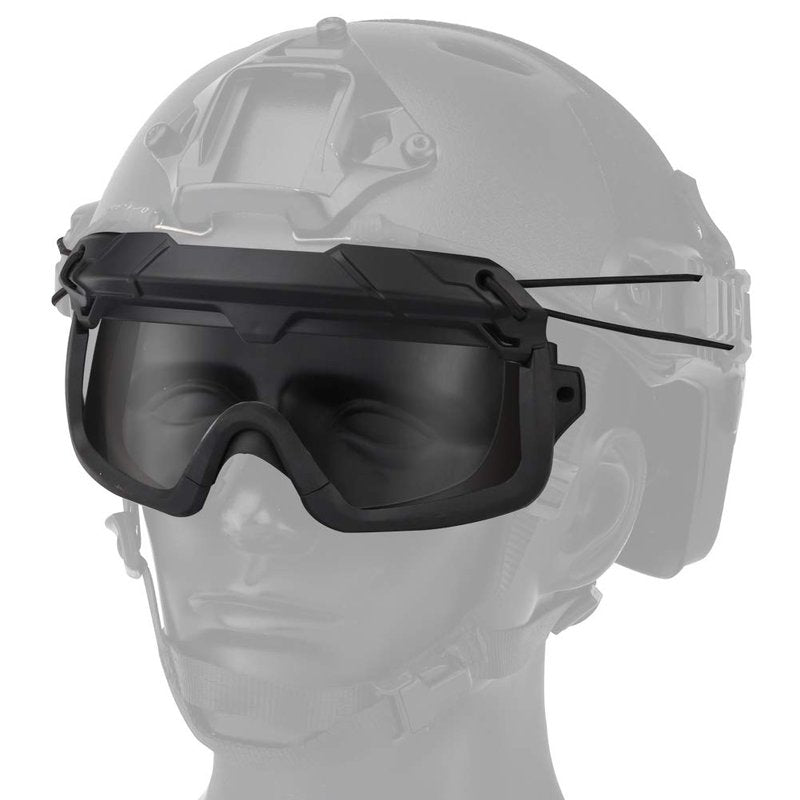 ATAIRSOFT Tactical Anti Fog Safety Protection 2 Modes Goggles Glasses for Airsoft Hiking Paintball Hunting Clear lenses