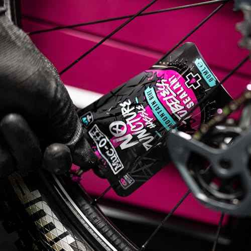 Muc-Off MTB Tubeless Sealant, 80ml - Tubeless Tire Sealant for Bicycle Puncture Repair - Durable Bike Tire Sealant for Mountain Bikes
