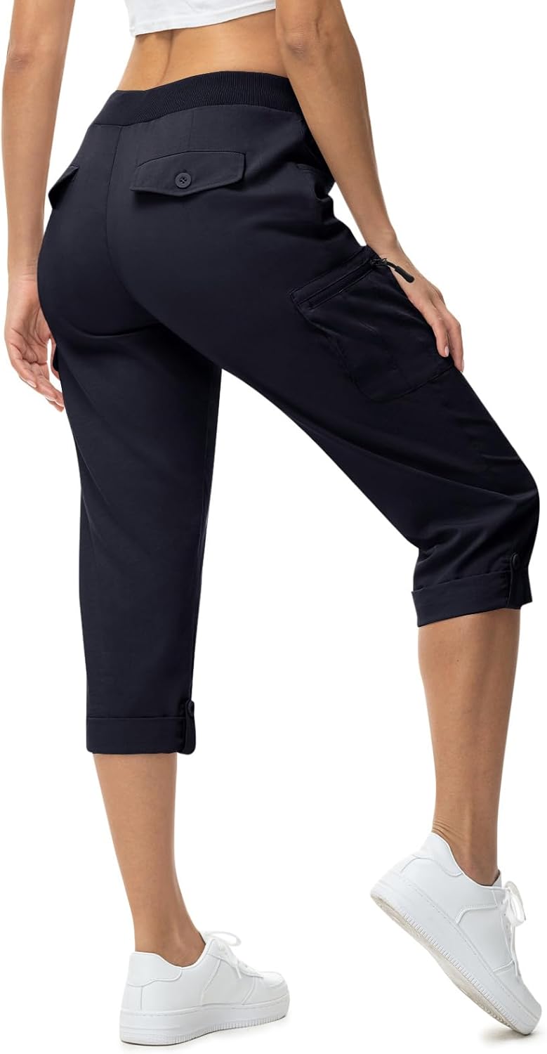 Women's Cargo Hiking Capris Pants - Lightweight, Breathable Fabric | Perfect for Outdoor Adventures