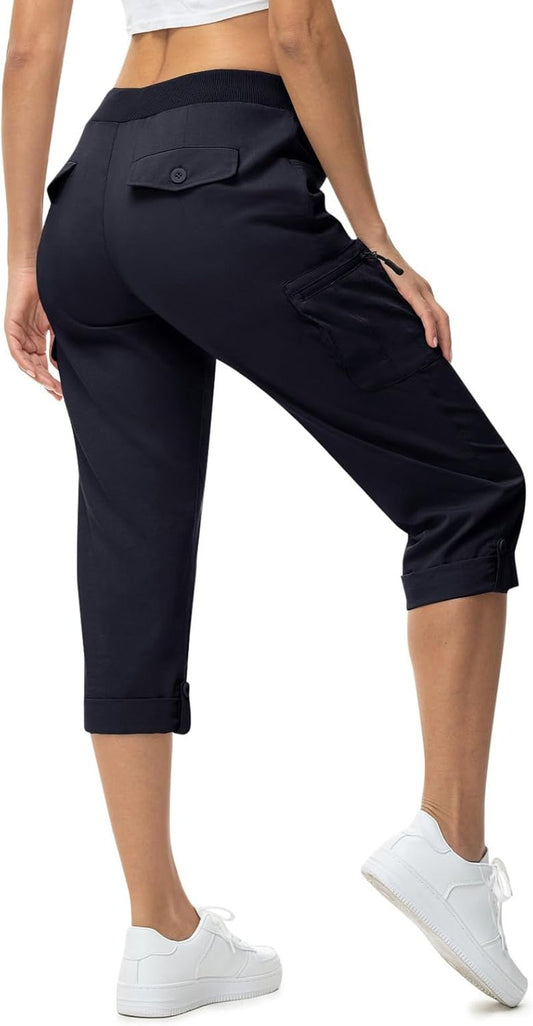 Women's Cargo Hiking Capris Pants - Lightweight, Breathable Fabric | Perfect for Outdoor Adventures