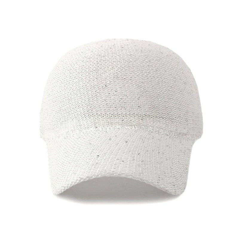 WITHMOONS Breathable Mesh Baseball Cap – Lightweight Sequin Glitter Summer Hat for Women, Adjustable Fit YZM0257 (White)