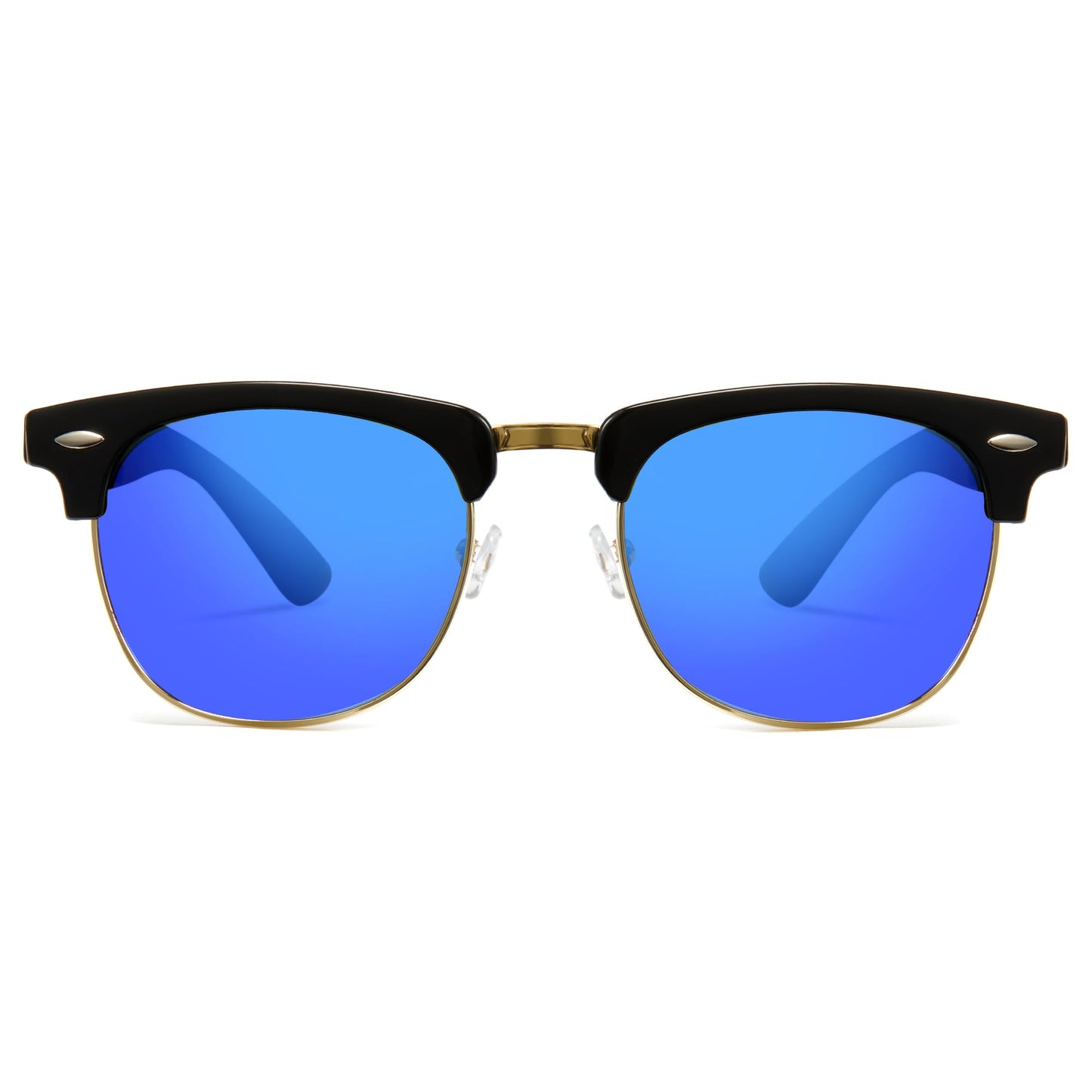 Cyxus Foldable Sunglasses Half Rim Folding Sunglasses Classic Polarized UV400 Shades For Men Women 1015B01