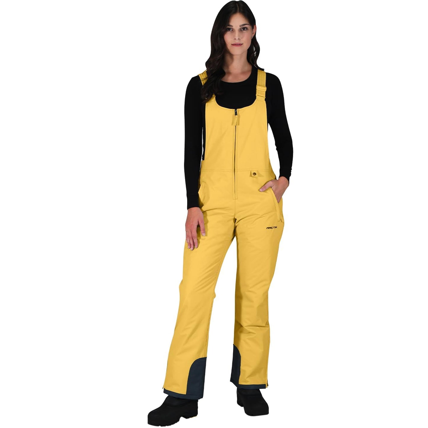 Arctix Women's Essential Insulated Bib Overalls, Bamboo Yellow, X-Small