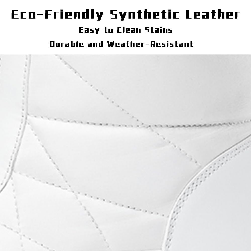 HESBITEUL Boots for Women Outdoor Winter Booties: Snow Boots Durable for Winter Travel - Anti-Slip Warm Mid-Calf Shoes for Dog Walking White