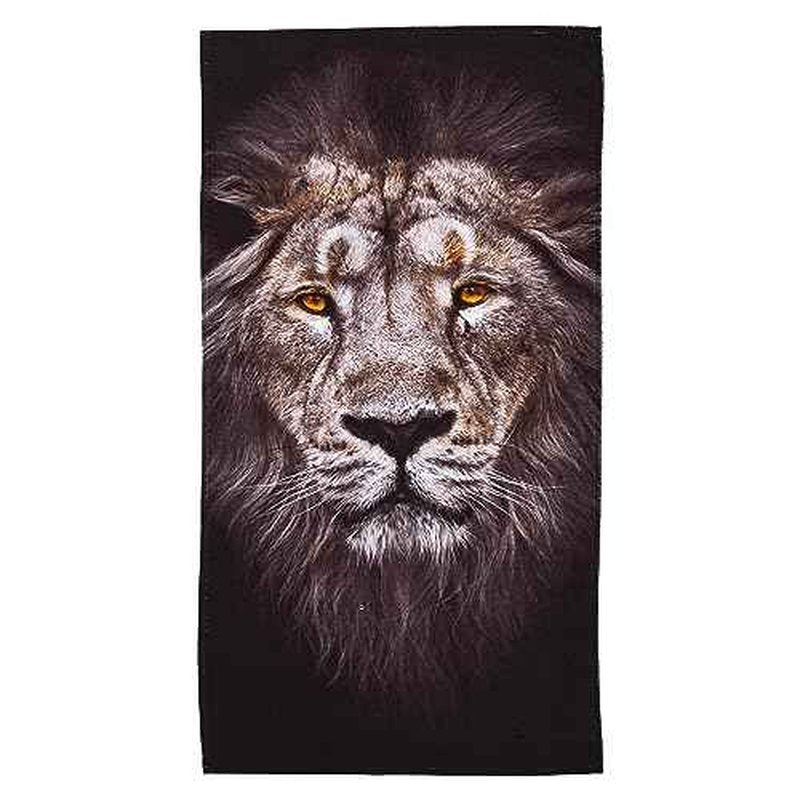 Northwest Classics Beach Towel, 30" x 60", Lion Face Design