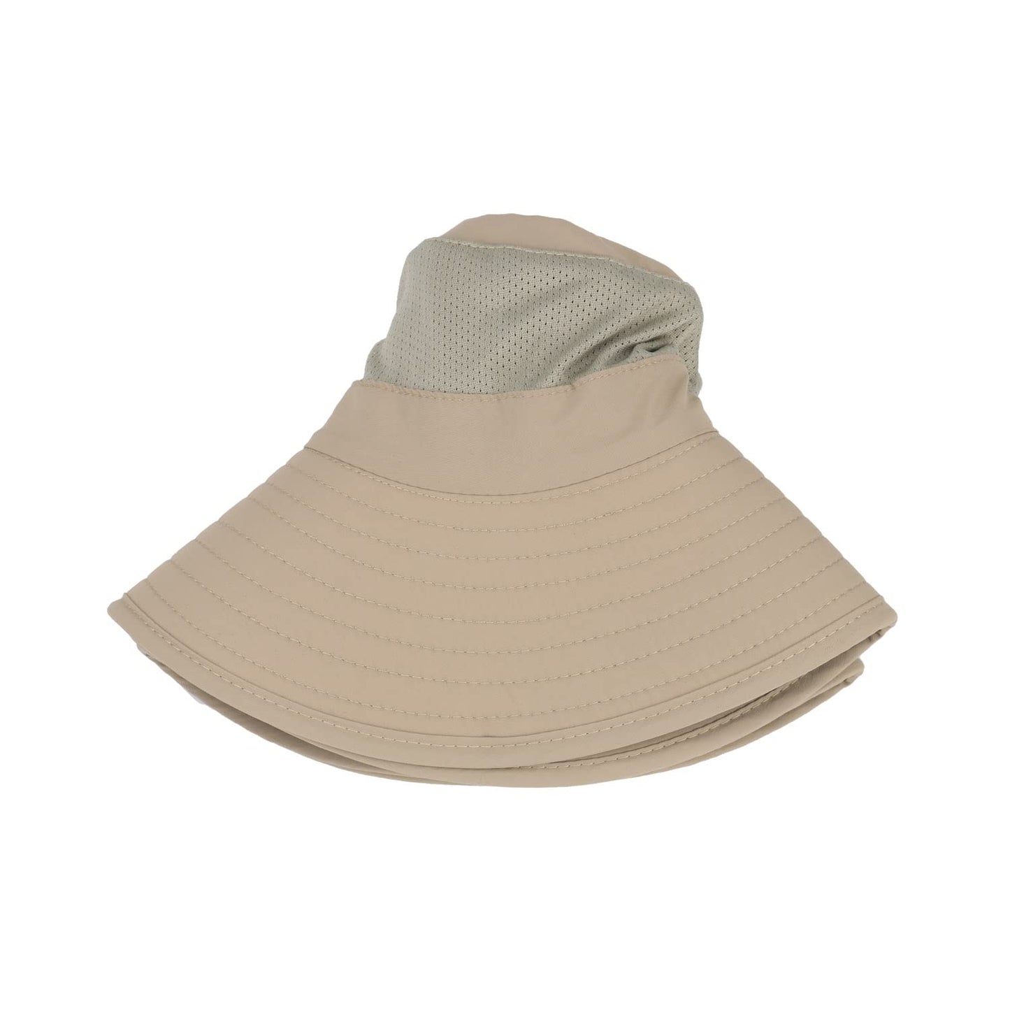 Outdoor Sun Hat UPF 50 Protection Waterproof Fishing hat Face Cover Summer Neck Flap Hat Kakhi