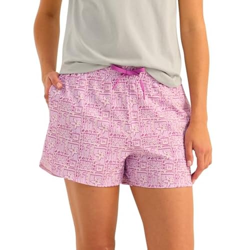 HUK Women's Pursuit Printed Volley, Quick-Dry Fishing Shorts