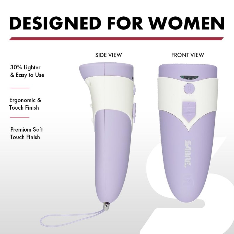 SABRE 3-in-1 Stun Gun with Personal Alarm & LED Flashlight, 1.69 µC Charge, Loud 130dB Alarm, 130 Lumen LED Light (3 Modes), Rechargeable Battery, Compact-Ergonomic Design, Travel Case & Charging Cord