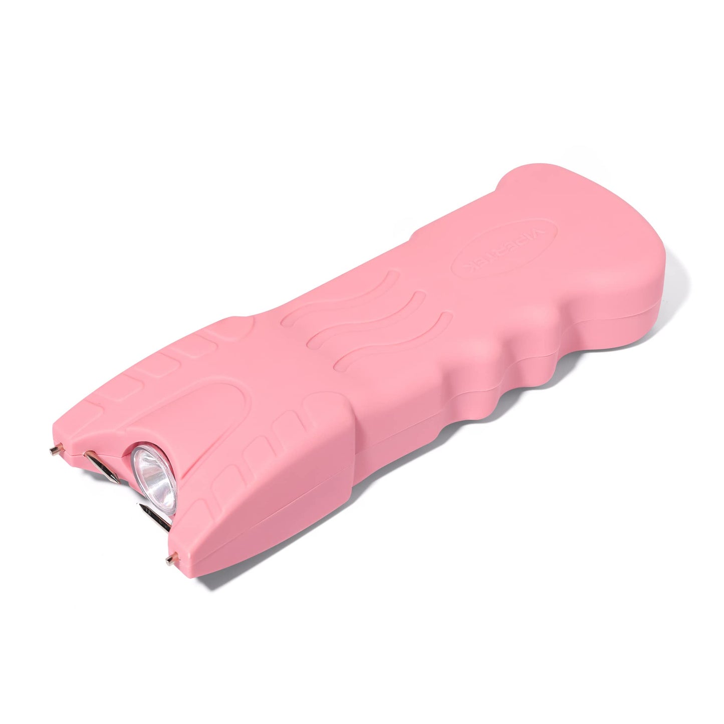 VIPERTEK Stun Gun with Safety Disable Pin LED Flashlight, Pink