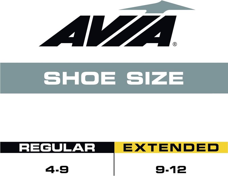 Avia Womens No Show Low Cut Running Socks (6 Pack), Size 4-9, Solid White