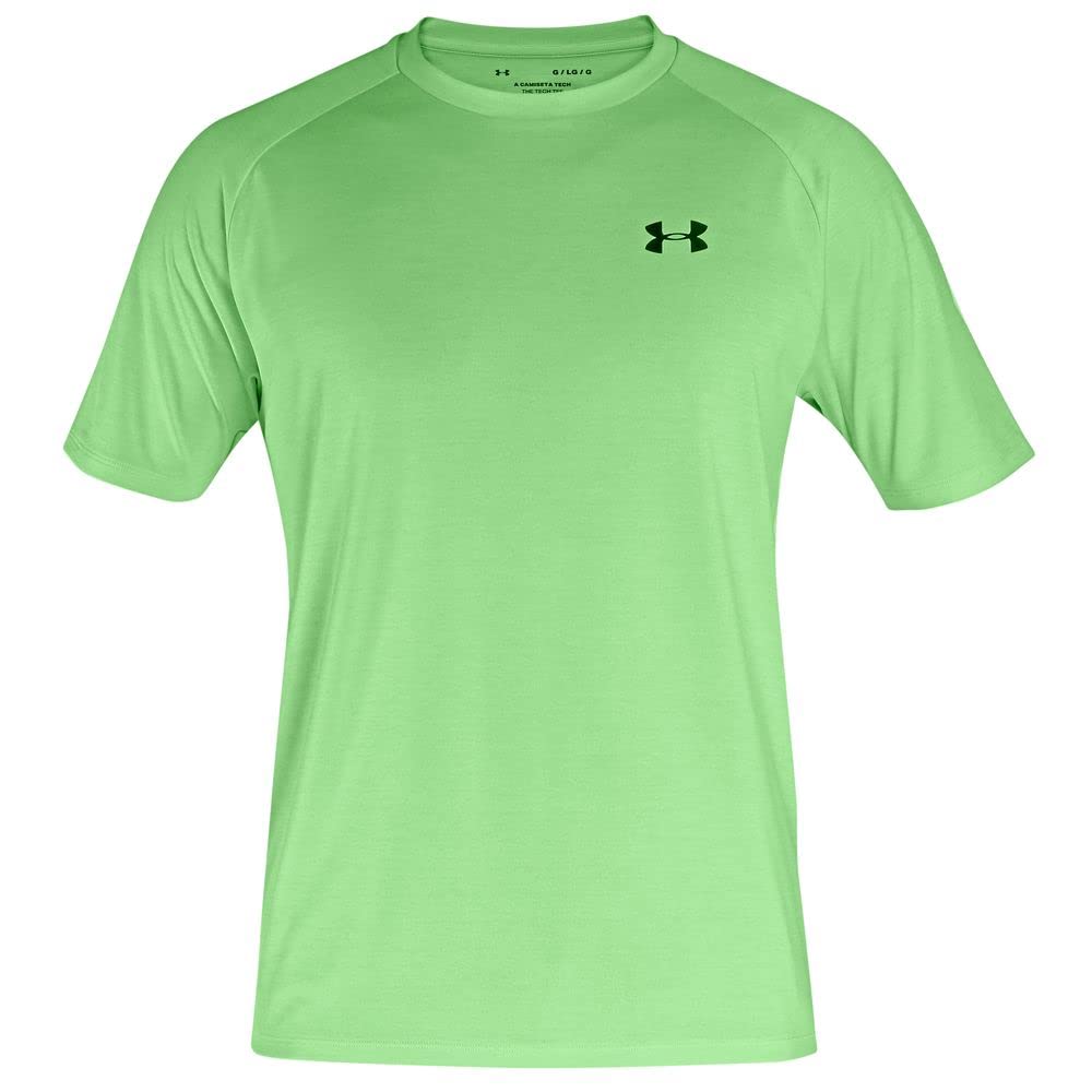 Under Armour Men's Tech 2.0 Short-Sleeve T-Shirt, (334) Key Lime / / Black, Large Tall
