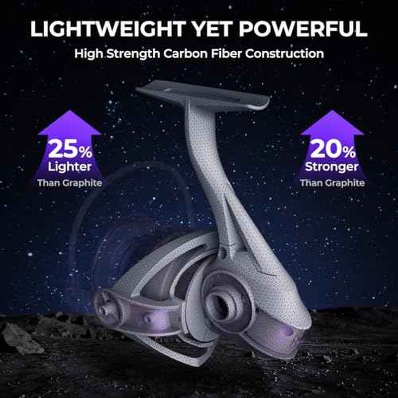 KastKing Royale Legend Pro Spinning Fishing Reel, Lightweight Yet Powerful, Digi-Cut Aluminum Gear, Aerodynamic Reel Rotor, 6.2:1 Gear Ratio, 25LBs Max Drag, TPE Handle Knobs, Unique Celestial Color