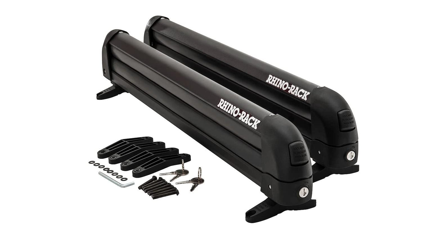 Rhino-Rack 20" Multi-Purpose Carrier for Skis & RLT600 Quick Release Legs with Locking Covers