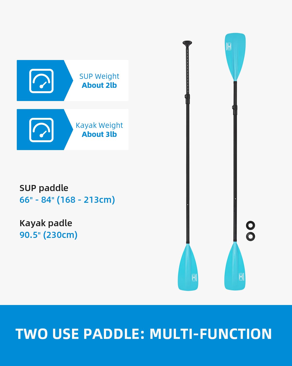 OCEANBROAD SUP Paddle Board Paddle Kayak Paddle 2 Use Paddle