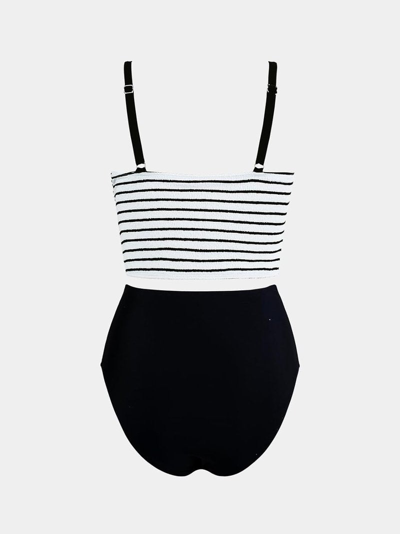 CUPSHE Women's Tankini Set - Square Neck High Waisted Two Piece Swimsuit with Adjustable Straps | Comfortable Swimwear