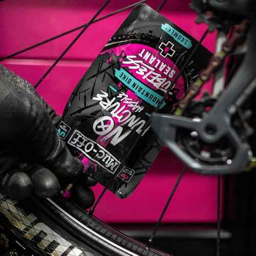 Muc-Off MTB Tubeless Sealant, 80ml - Tubeless Tire Sealant for Bicycle Puncture Repair - Durable Bike Tire Sealant for Mountain Bikes