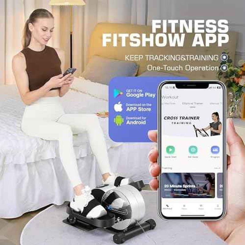 ANCHEER Under Desk Elliptical Machine Transform Your Life - High-End, Portable, Mini Leg Exerciser While Sitting. Perfect for Seniors, No Noise. Ideal Gift for Family As Seen on TV