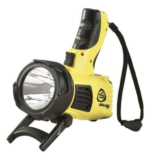 Streamlight 44900 WayPoint 500-Lumen 100,000-Candela Handheld LED Spotlight for Outdoor, Marine, and Emergency Use, Easy-Open Box, Yellow