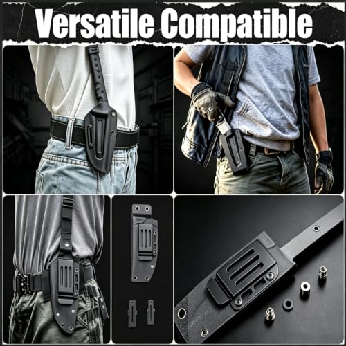 Metal Belt Clip for Kydex Holster & Knife Sheath - Adjustable Tactical Carry