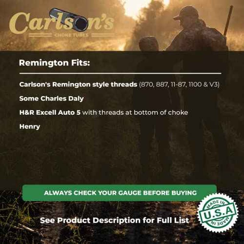 Carlsons Choke Tubes 12 Gauge for Remington [ Long Range | 0.700 Diameter ] Blued Steel | Delta Waterfowl Extended Choke Tube | Made in USA