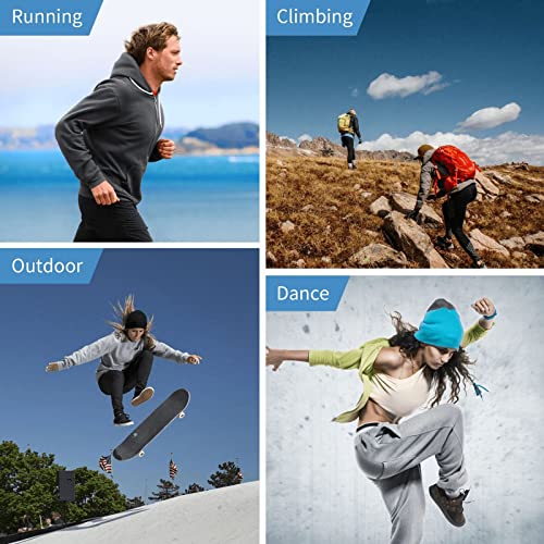 LAIPUTER Christmas Cute Snowman Beanie Standard Closed Chemo Knitted Hats Baggy Slouchy Skull Cap Cancer Headwear for Women Men