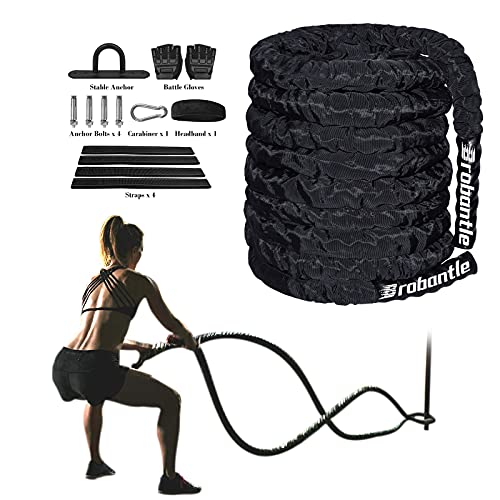 1.26 inch Battle Rope Battle Ropes for Home Gym Workout Rope Exercise Rope Gym Rope Workout Ropes for Home Gym Ropes