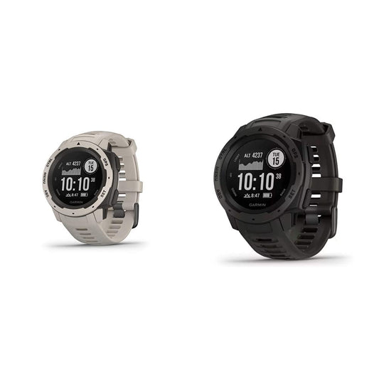 Garmin 010-02064-01 Tundra & 010-02064-00 Instinct, Rugged Outdoor Watch with GPS, Features Glonass and Galileo, Heart Rate Monitoring and 3-Axis Compass, Graphite